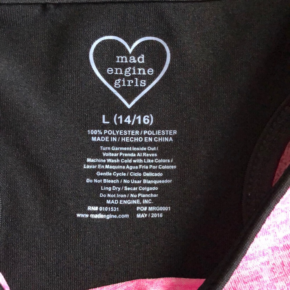 Girls Racerback Athletic Tank Top - Picture 7 of 7